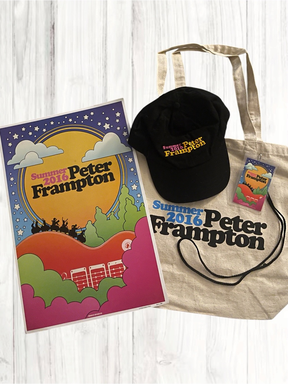 Peter Frampton Summer 2016 Tour Limited Edition #210/500 Memorabilia Bundle NEW
